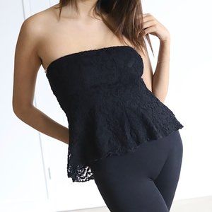 Strapless Lace Top